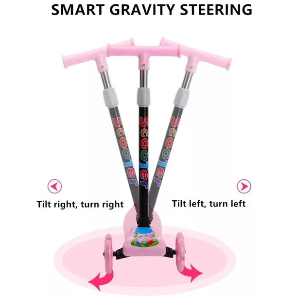 Children / Kids Kick Scooter with LED Light - Economical & Foldable