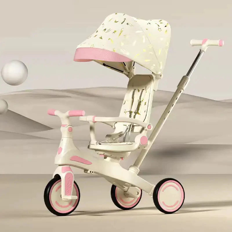 5-in-1 Kids Tricycle/Trike/Balancing Bike with Seat Reclinable